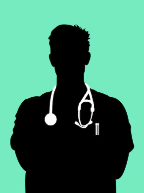 male doctor silhouette